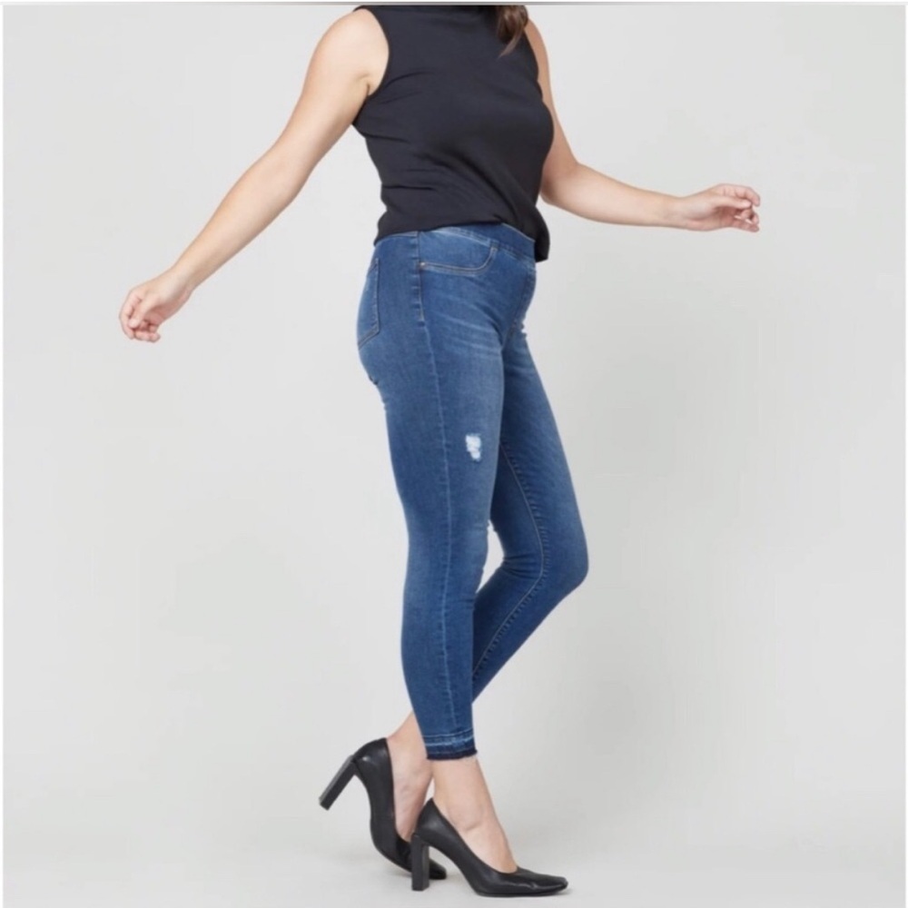 SPANX Women's Dark Blue Ankle Jeans